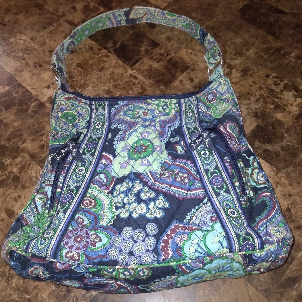 Vera Bradley blue & green medium purse